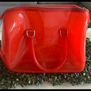 Furla Red Jelly Handbag